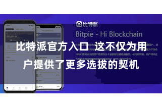 比特派官方入口  这不仅为用户提供了更多选拔的契机